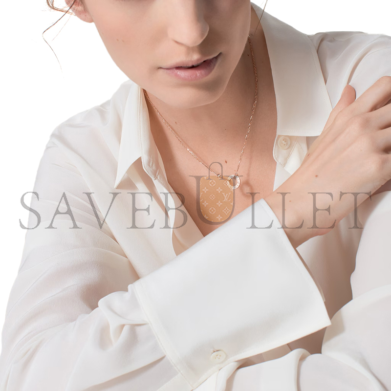 CARTIER LOVE NECKLACE, 2 DIAMONDS B7224509